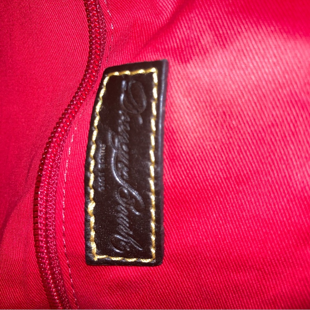 Red Suede Dooney & Bourke Shoulder Bag - Picture 8 of 9